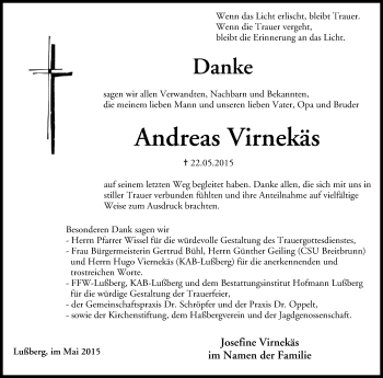 Anzeige von Andreas Virnekäs von MGO