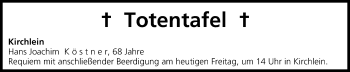 Anzeige von Totentafel 17.04.2015 von MGO