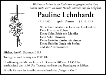 Anzeige von Pauline Lehnhardt von MGO