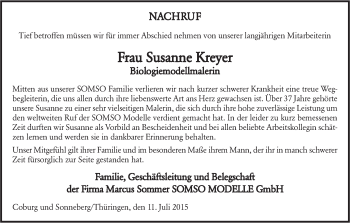 Anzeige von Susanne Kreyer von MGO