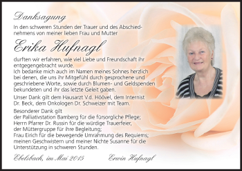 Anzeige von Erika Hufnagl von MGO