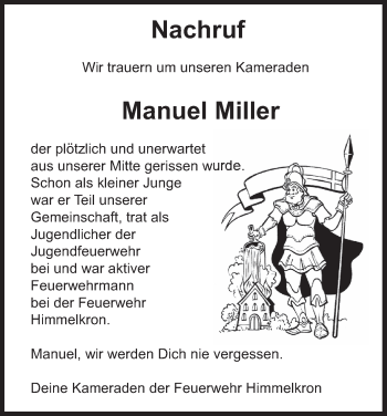 Anzeige von Manuel Miller von MGO