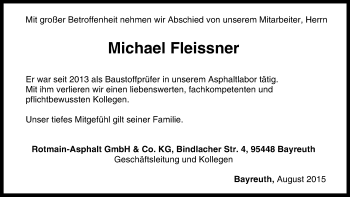 Anzeige von Michael Fleissner von MGO