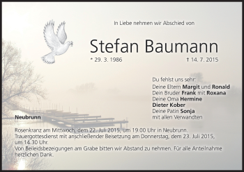 Anzeige von Stefan Baumann von MGO