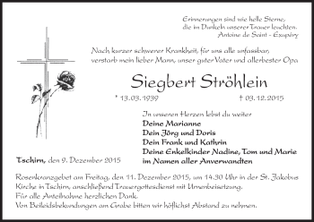 Anzeige von Siegbert Ströhlein von MGO