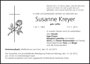 Anzeige von Susanne Kreyer von MGO