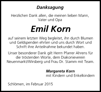 Anzeige von Emil Korn von MGO