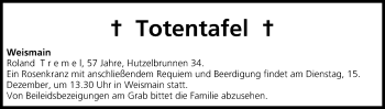 Anzeige von Totentafel vom 15.12.2015 von MGO