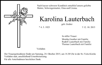 Anzeige von Karolina Lauterbach von MGO