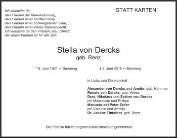 Anzeige von Stella von Dercks von MGO