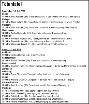 Anzeige von Rudolf Stöcklein von MGO