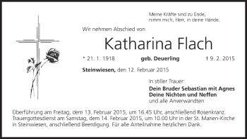 Anzeige von Katharina Flach von MGO