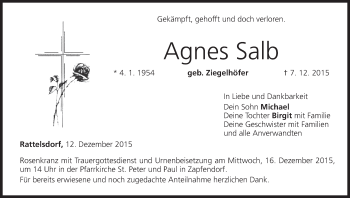 Anzeige von Agnes Salb von MGO