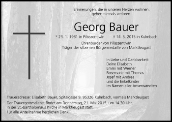 Anzeige von Georg Bauer von MGO