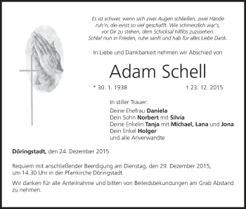 Anzeige von Adam Schell von MGO