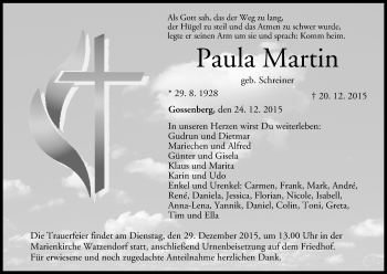 Anzeige von Paula Martin von MGO