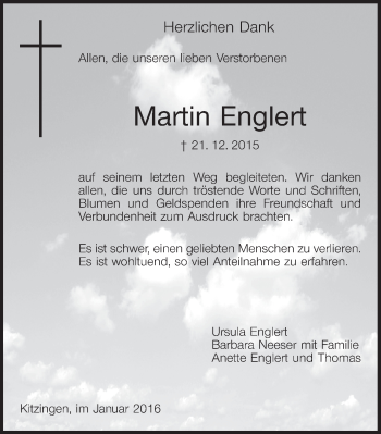Anzeige von Martin Englert von MGO