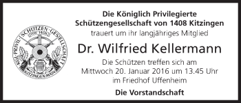 Anzeige von Wilfried Kellermann von MGO