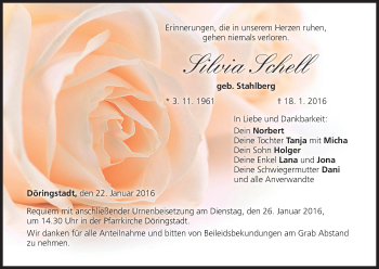 Anzeige von Silvia Schell von MGO