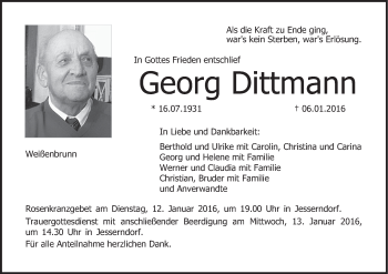 Anzeige von Georg Dittmann von MGO