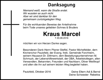 Anzeige von Marcel Kraus von MGO