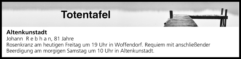  Traueranzeige für Totentafel vom 14.10.2016 vom 14.10.2016 aus MGO