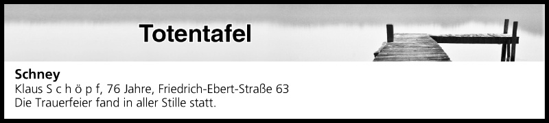  Traueranzeige für Totentafel vom 15.10.2016 vom 15.10.2016 aus MGO