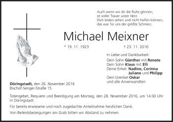 Anzeige von Michael Meixner von MGO