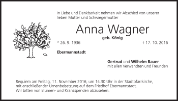 Anzeige von Anna Wagner von MGO