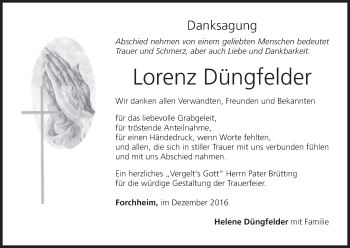 Anzeige von Lorenz Düngfelder von MGO