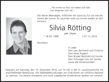Anzeige von Silvia Rötting von MGO