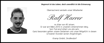 Anzeige von Ralf Harrer von MGO