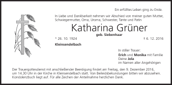 Anzeige von Katharina Grüner von MGO