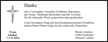 Anzeige von Franz Ammon von MGO