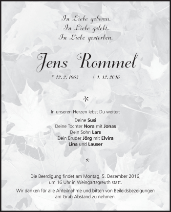 Anzeige von Jens Rommel von MGO