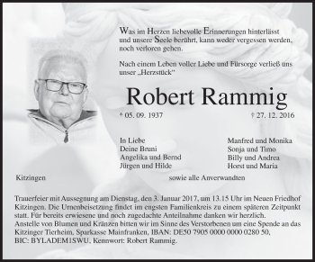 Anzeige von Robert Rammig von MGO