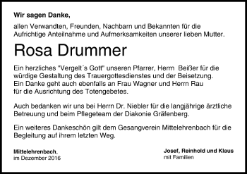 Anzeige von Rosa Drummer von MGO
