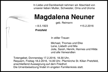 Anzeige von Magdalena Neuner von MGO