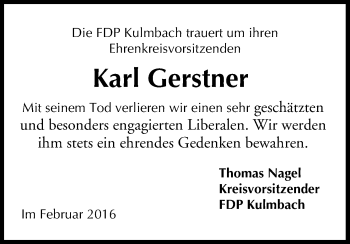 Anzeige von Karl Gerstner von MGO
