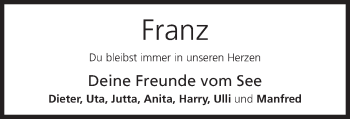 Anzeige von Franz  von MGO