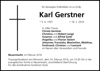 Anzeige von Karl Gerstner von MGO