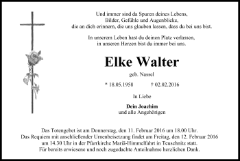 Anzeige von Elke Walter von MGO