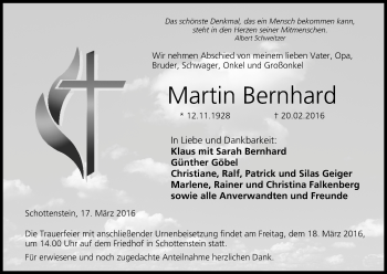 Anzeige von Martin Bernhard von MGO