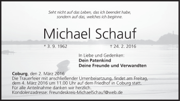 Anzeige von Michael Schauf von MGO