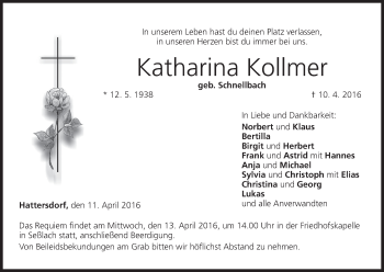 Anzeige von Katharina Kollmer von MGO