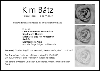 Anzeige von Kim Bätz von MGO