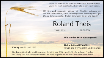 Anzeige von Roland Theis von MGO