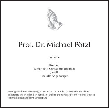 Anzeige von Michael Pötzl von MGO