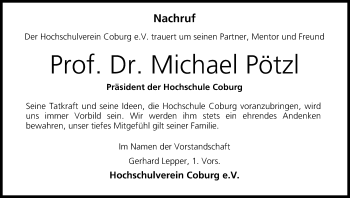 Anzeige von Michael Pötzl von MGO