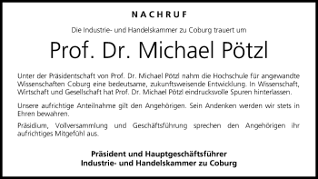 Anzeige von Michael Pötzl von MGO